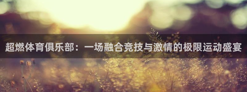 yy易游官方正版app神州:超燃体育俱乐部:一场融合竞技与激